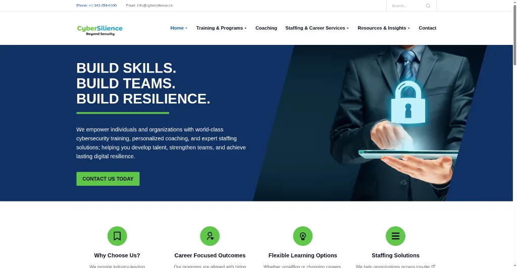 CyberSilience Cybersecurity & Staffing Platform