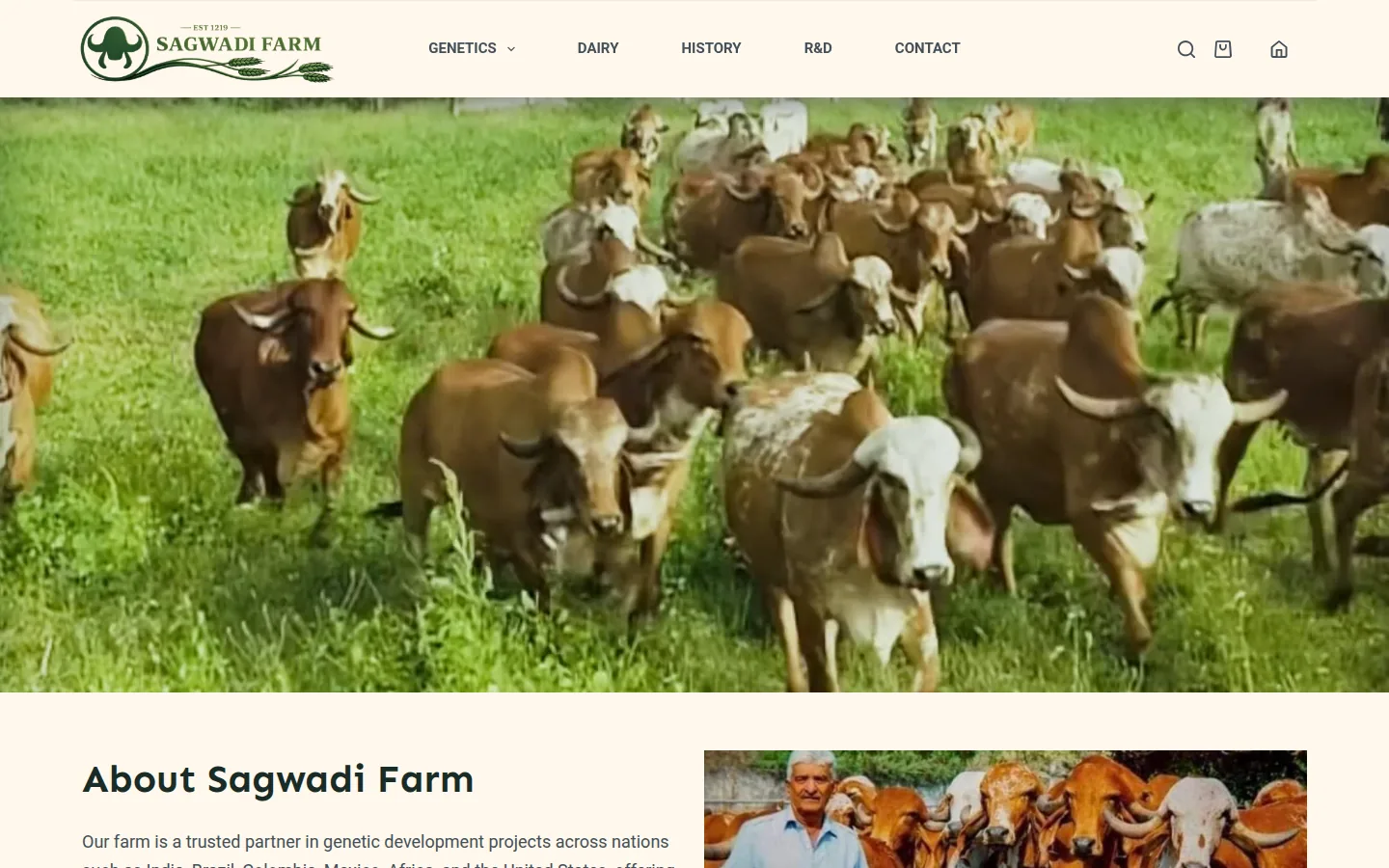 Sagwadi Farm Centennial Heritage Genetics & Organic Dairy Platform